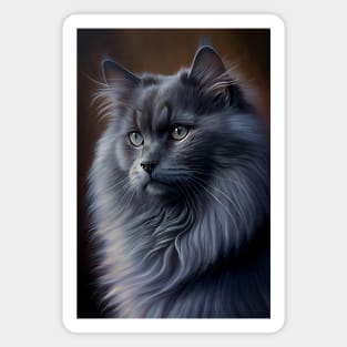 Nebelung cat Magnet